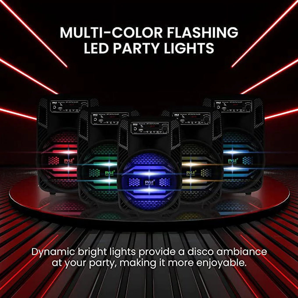 Portable Bluetooth PA Speaker - 300W Rechargeable Outdoor Bluetooth Speaker Portable PA System