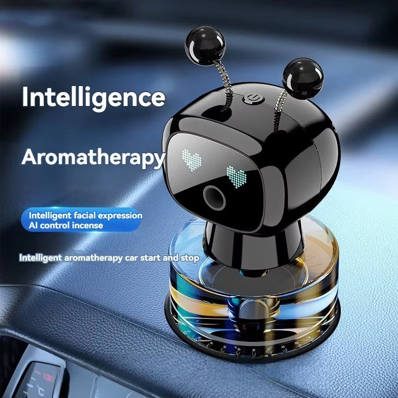 XMSJ AI Rechargeable Smart Car Air Freshener - 4 Adjustable Levels Aroma Diffuser Gift